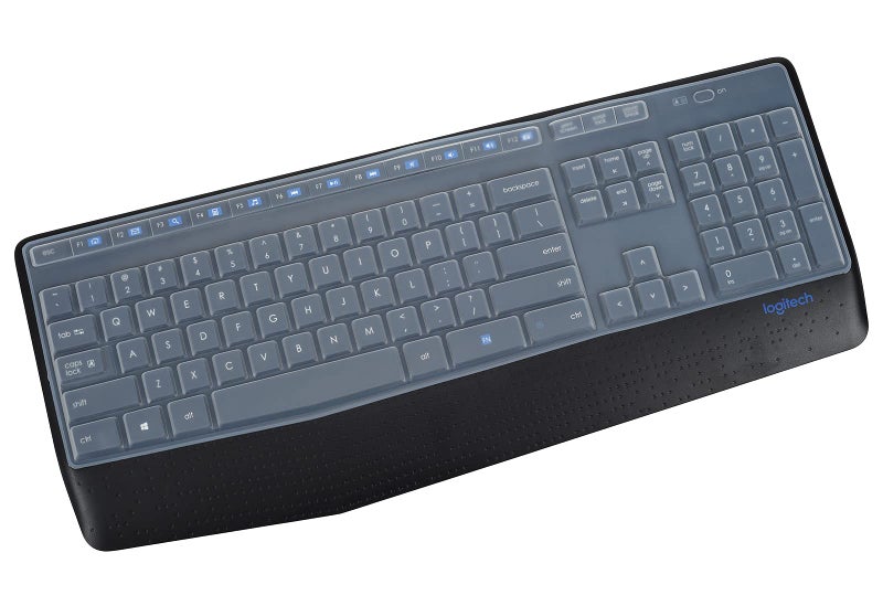 LEZE Keyboard Cover for Logitech MK345 Wireless Keyboard, Logitech MK345 Keyboard Skin Protector - Clear - Image 1